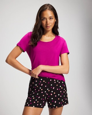 Packaged Short-Sleeve Short Pajama Set