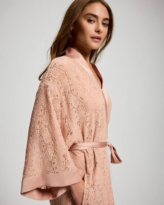 Allover Lace Kimono Robe click to view larger image.
