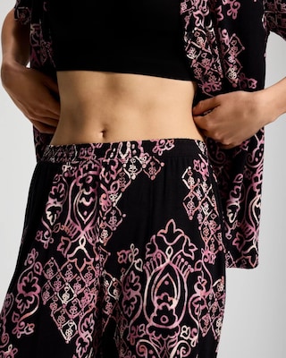 Cropped Pajama Pants click to view larger image.
