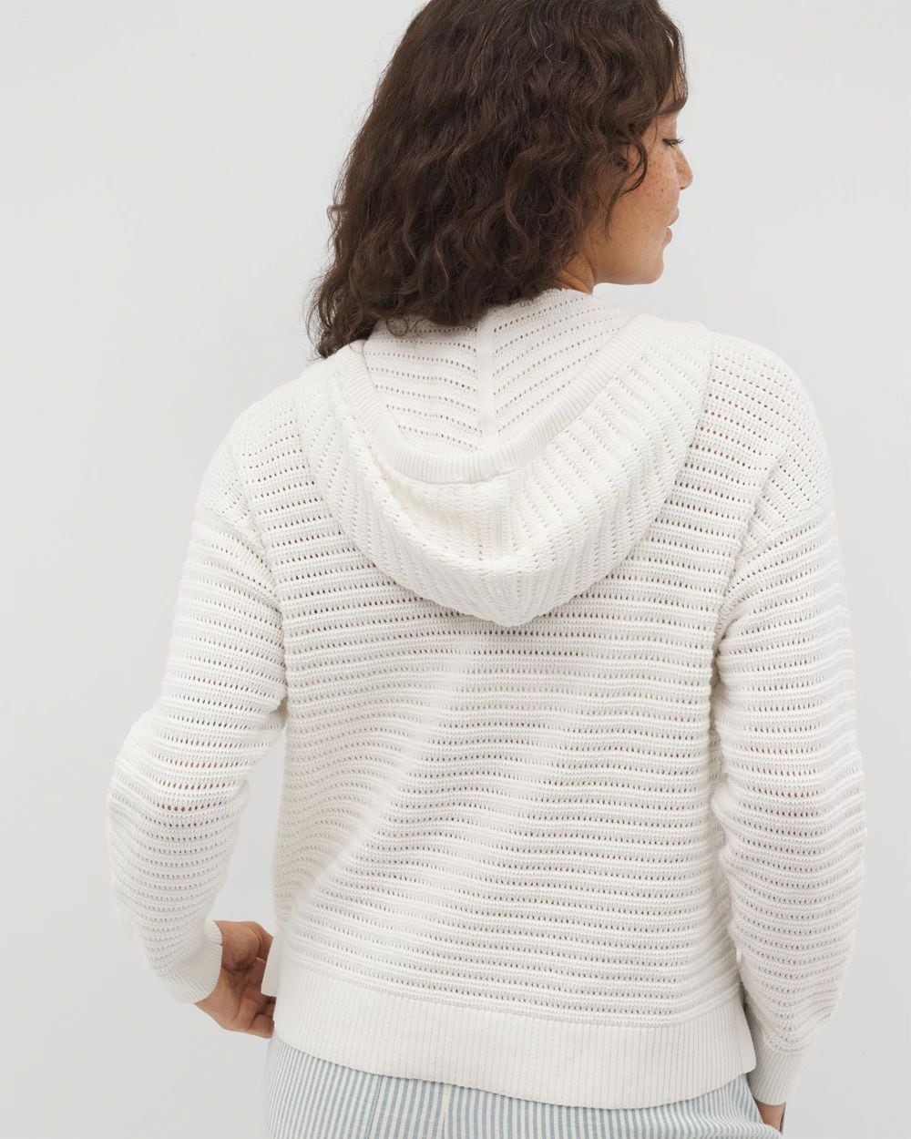 Cotton Open Stitch Hoodie