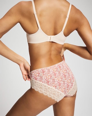 High-Leg Panty with Enchanting Lace click to view larger image.