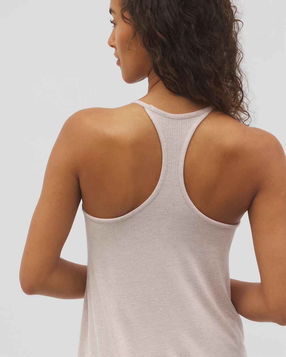 Lightweight Rib Knit Pajama Cami