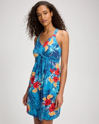 Twist-Front Short Bra Dress