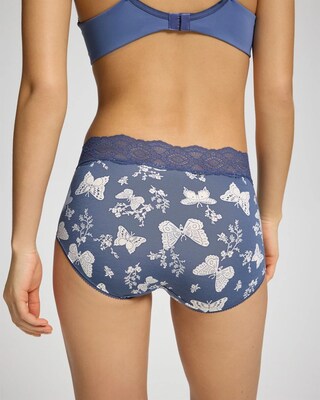 Modern Brief Panty with Crochet Lace click to view larger image.