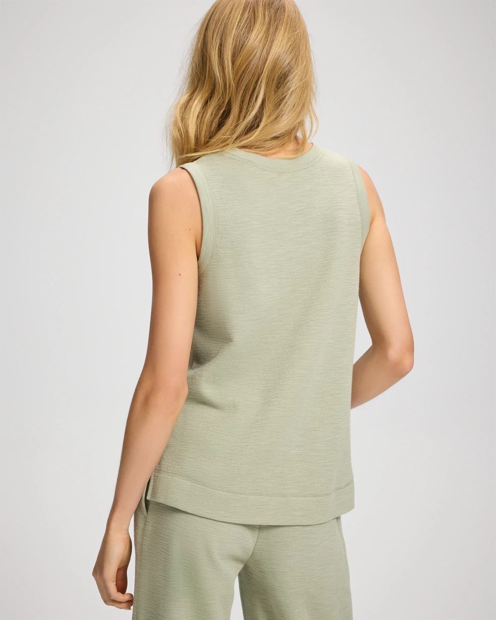 Slub French Terry Crew Neck Tank click to view larger image.