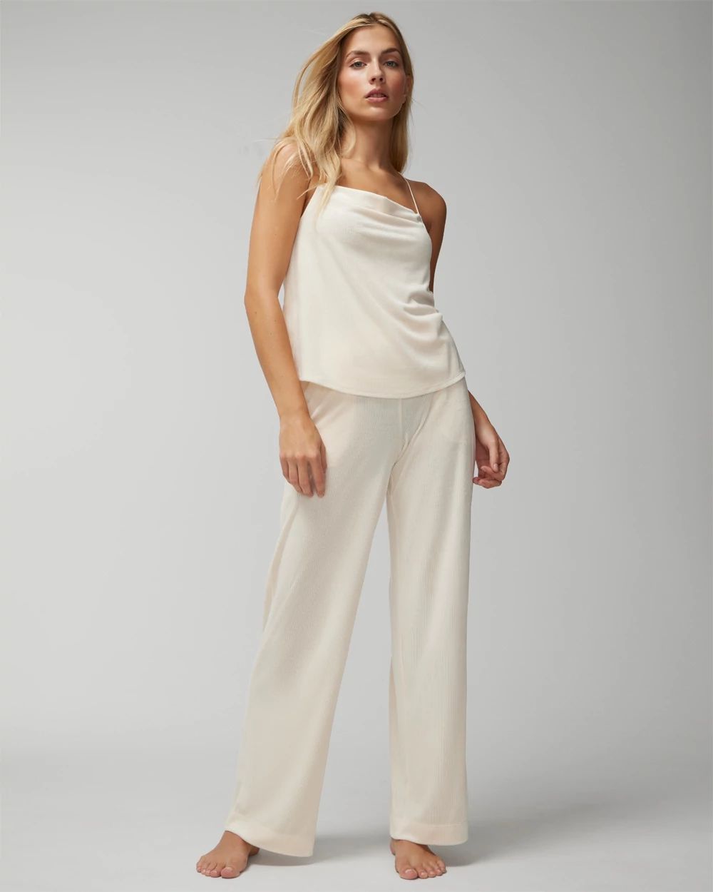 bed Wide-Leg Pajama Pants