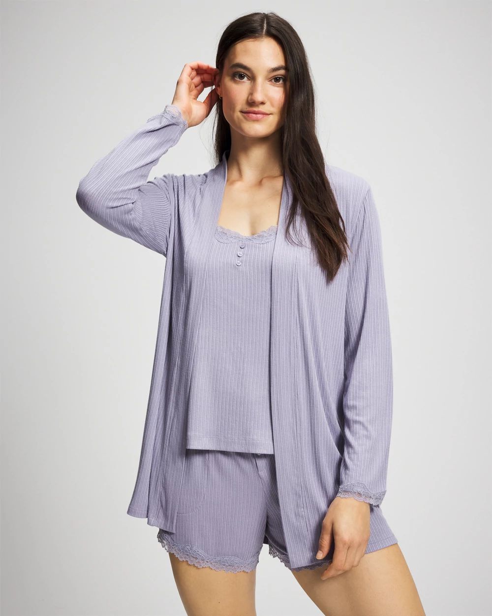 Cool Nights Pointelle Pajama Cardi