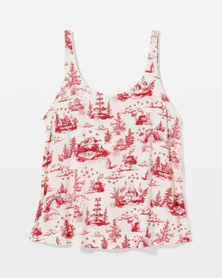 Pajama Tank With Piping click to view larger image.