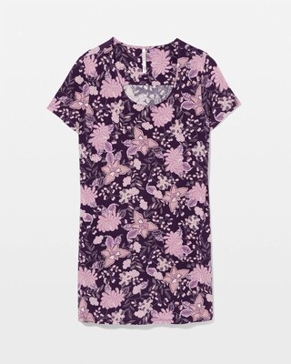 Short Sleeve Scoop Neck Sleepshirt click to view larger image.