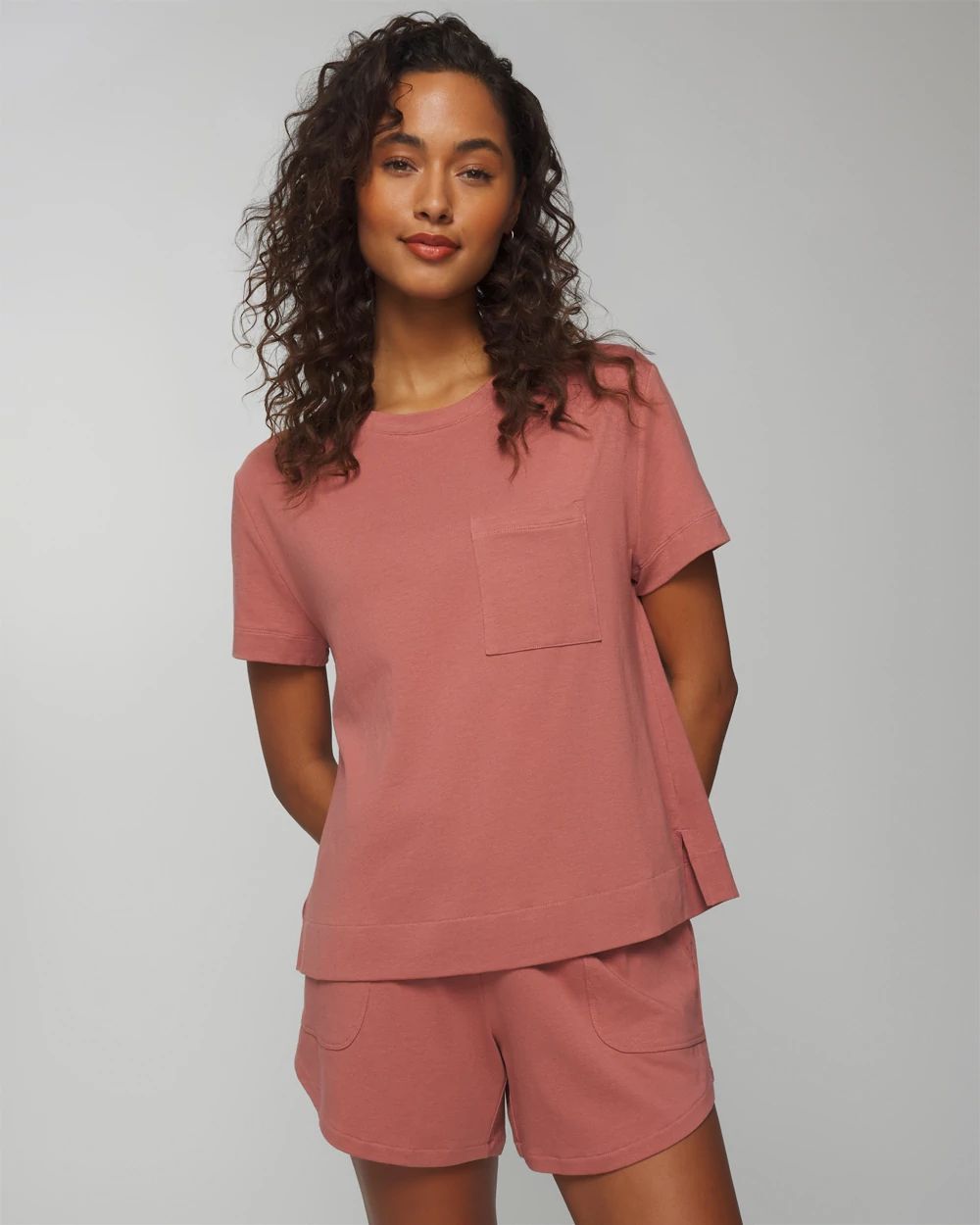 Short-Sleeve Pocket Pajama Tee