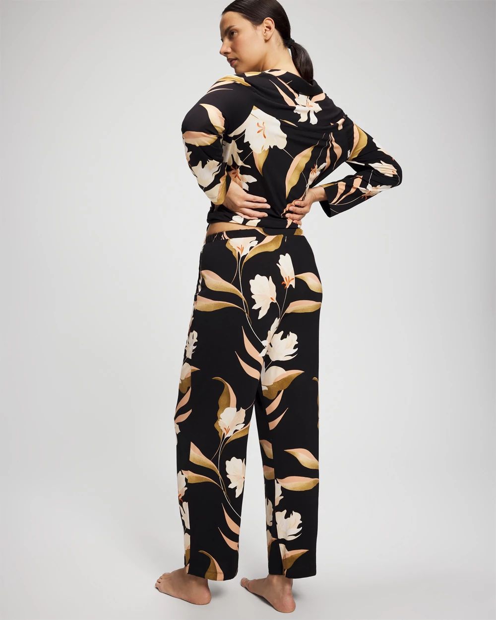 Cool Nights Satin Trim Pajama Pant