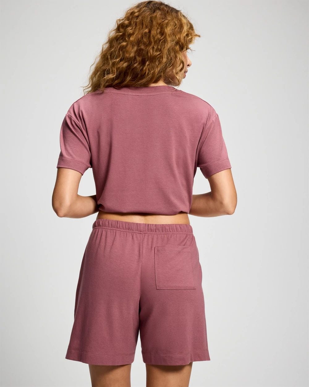 Relaxed Long Pajama Shorts click to view larger image.