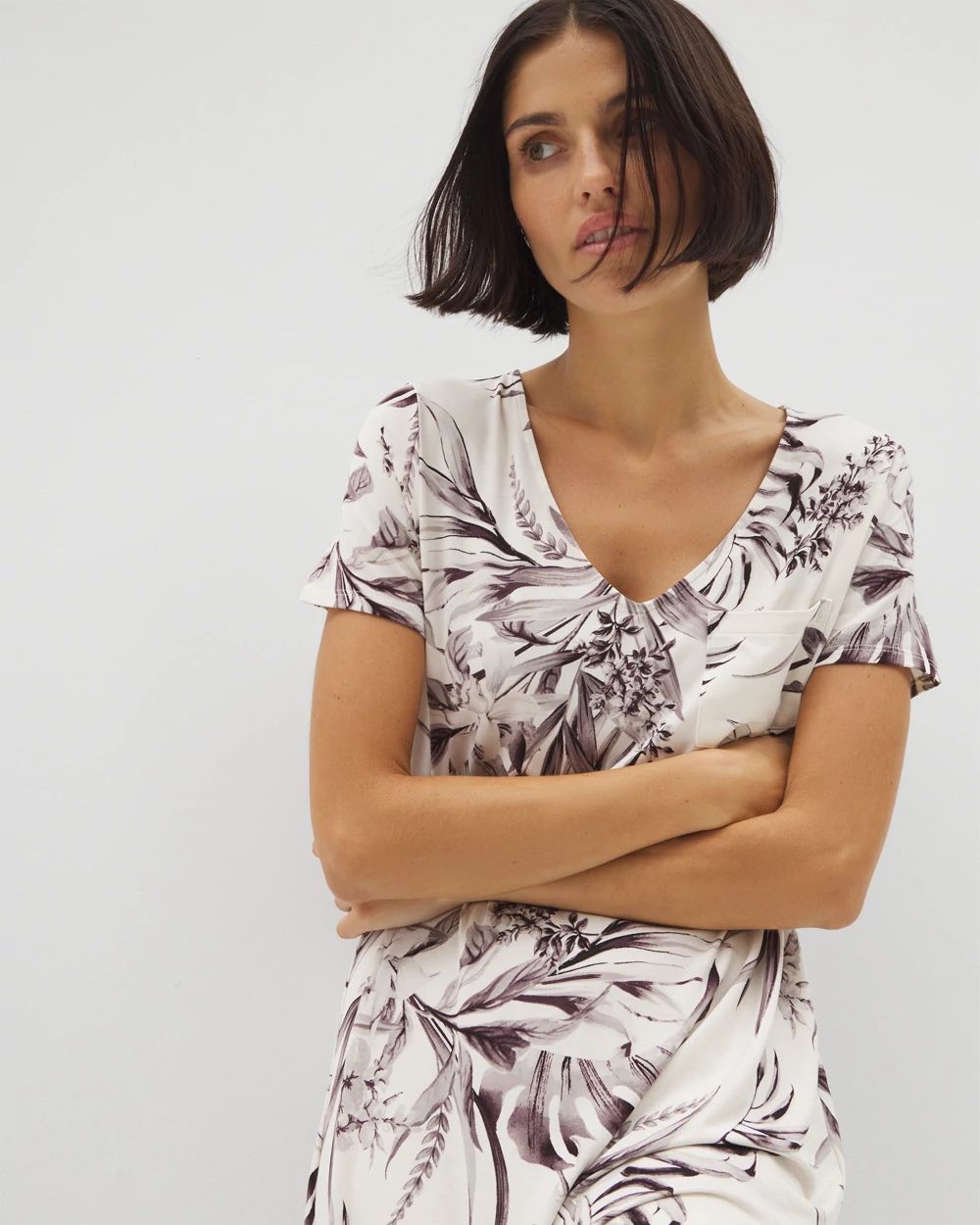 Cool Nights Short Sleeve Long Sleepshirt