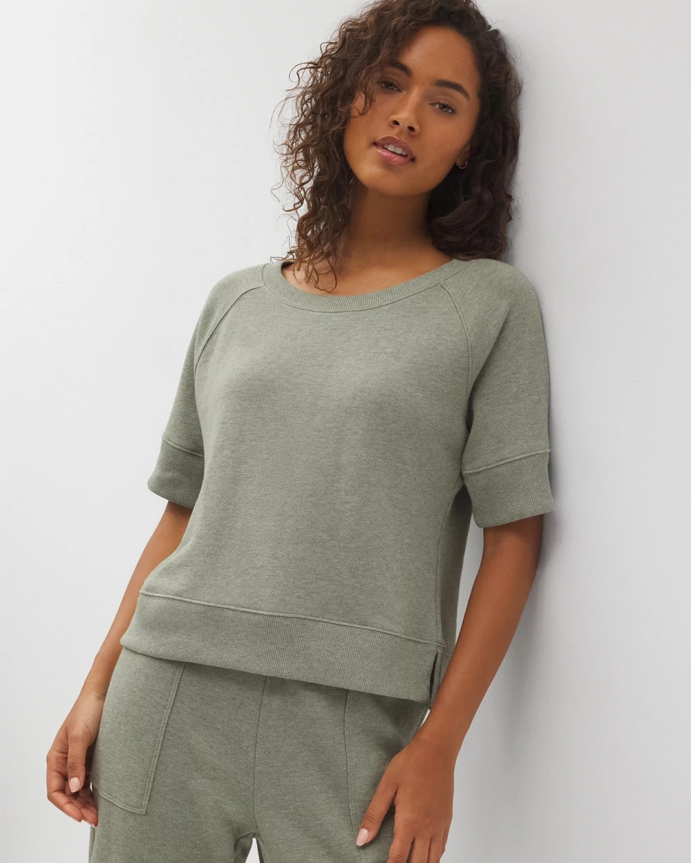 Cotton Terry Dolman Top