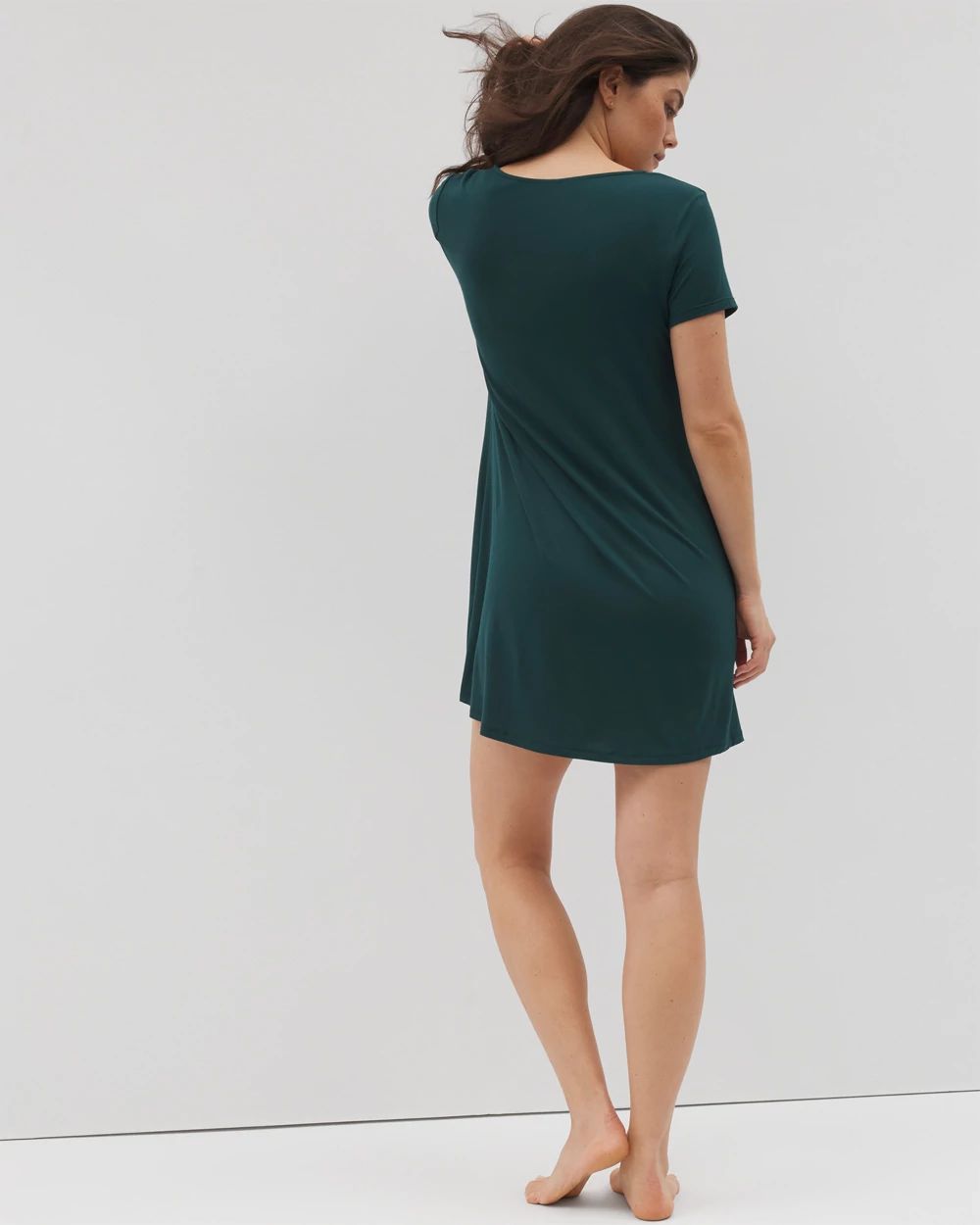Cool Nights Short Sleeve Scoop Neck Sleepshirt