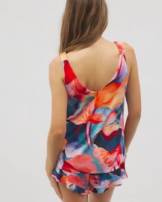 Shirred Strap Pajama Tank click to view larger image.