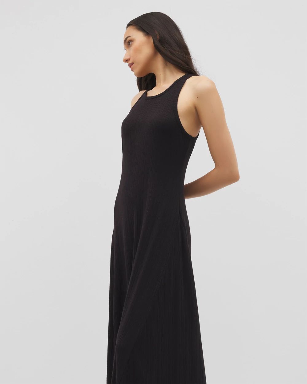 Rib High-Neck Lounge Dress
