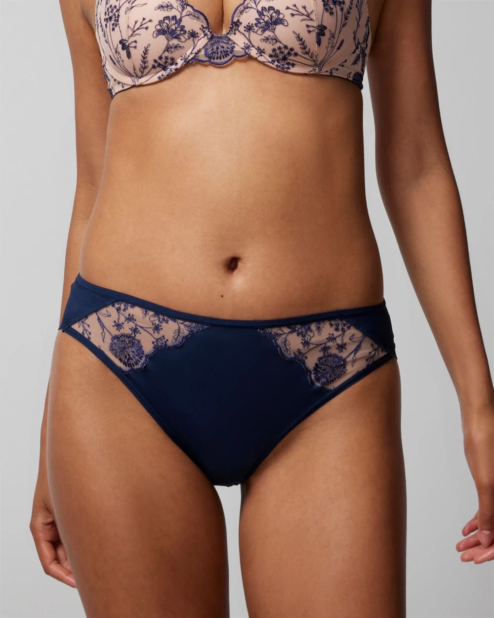 Cheeky Hipster Panty with Wildflower Embroidery