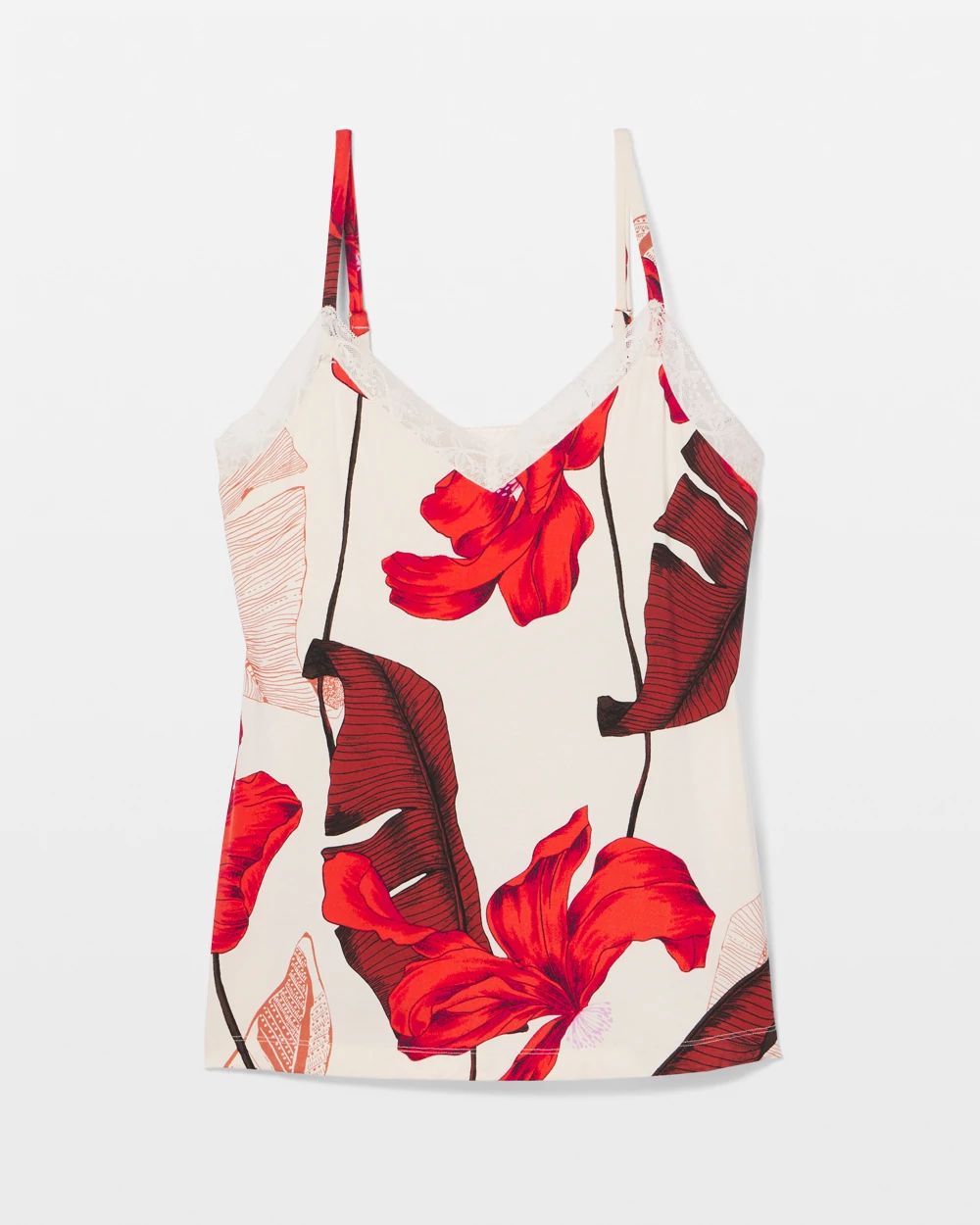 Lace Trim Pajama Cami click to view larger image.