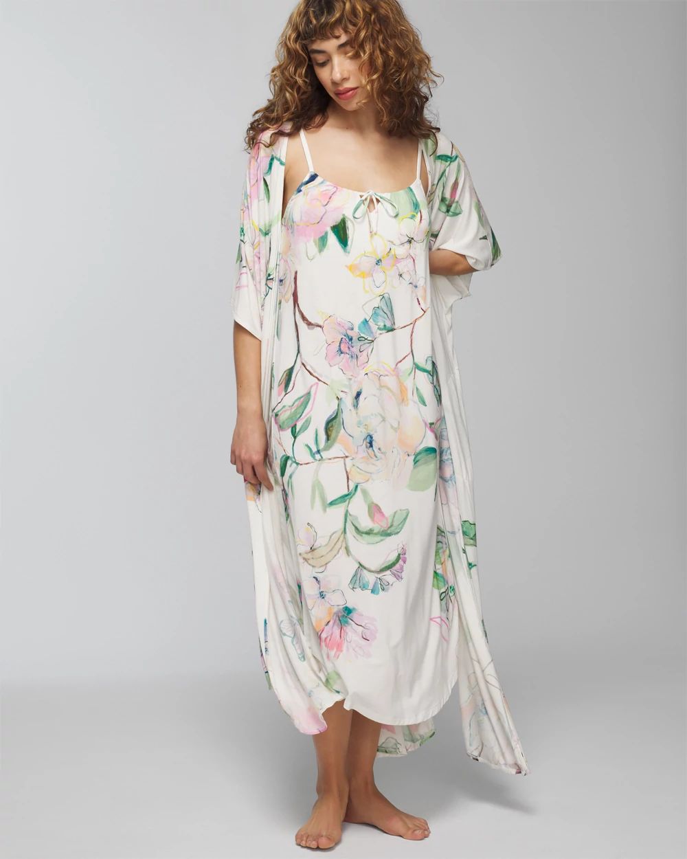 Tie-Front Midi Chemise