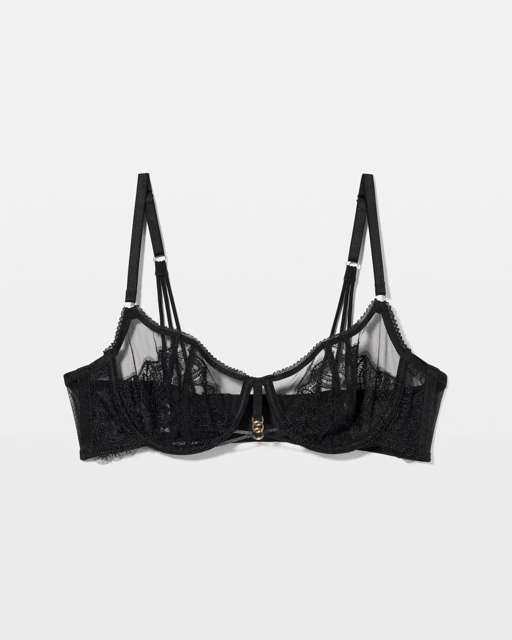 Ethereal Embroidery Unlined Balconette Bra click to view larger image.