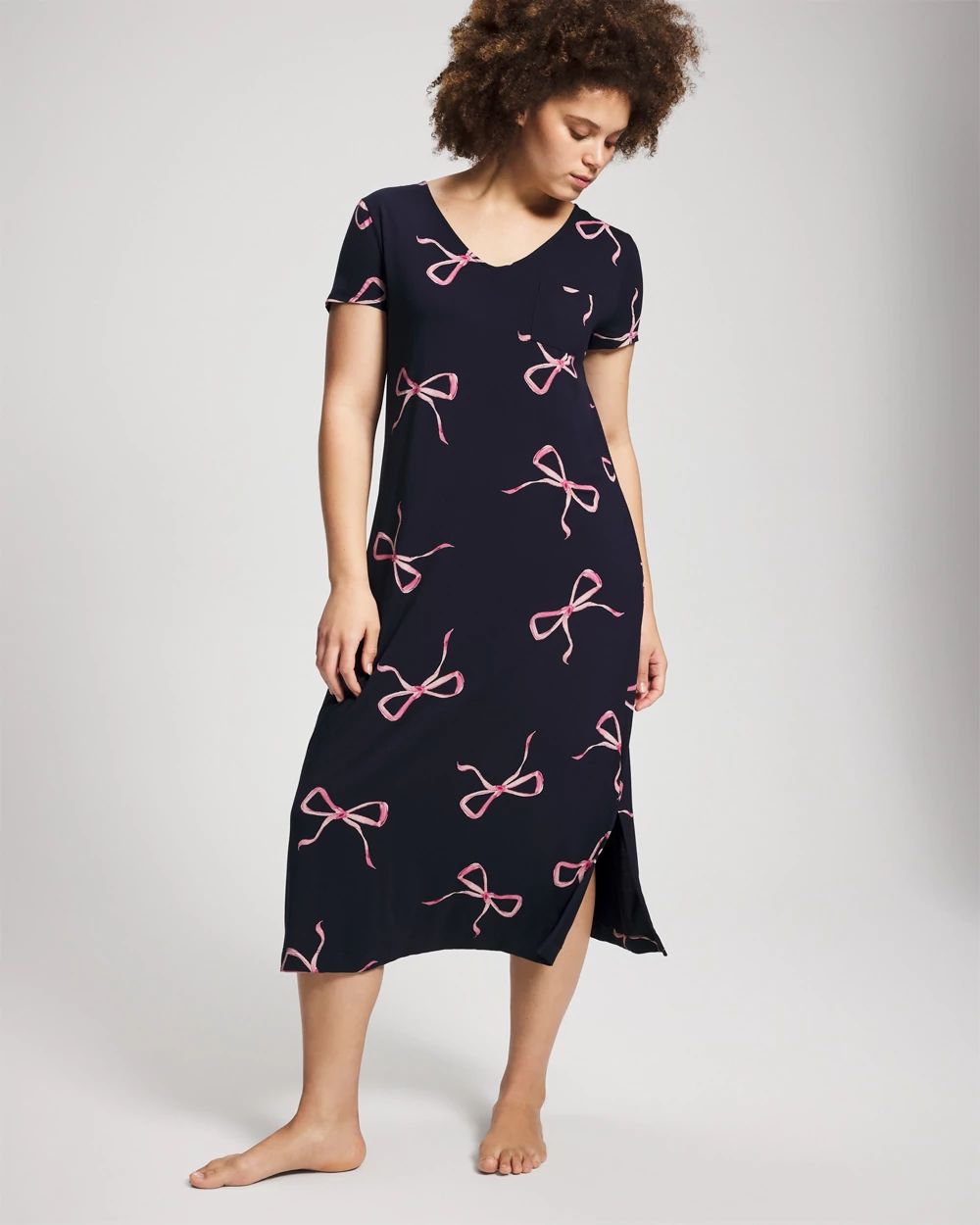 Cool Nights Short Sleeve Long Sleepshirt