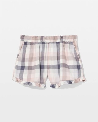 Super Soft Ruffle Pajama Short click to view larger image.
