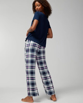 Short-Sleeve Top + Pants Pajama Set
