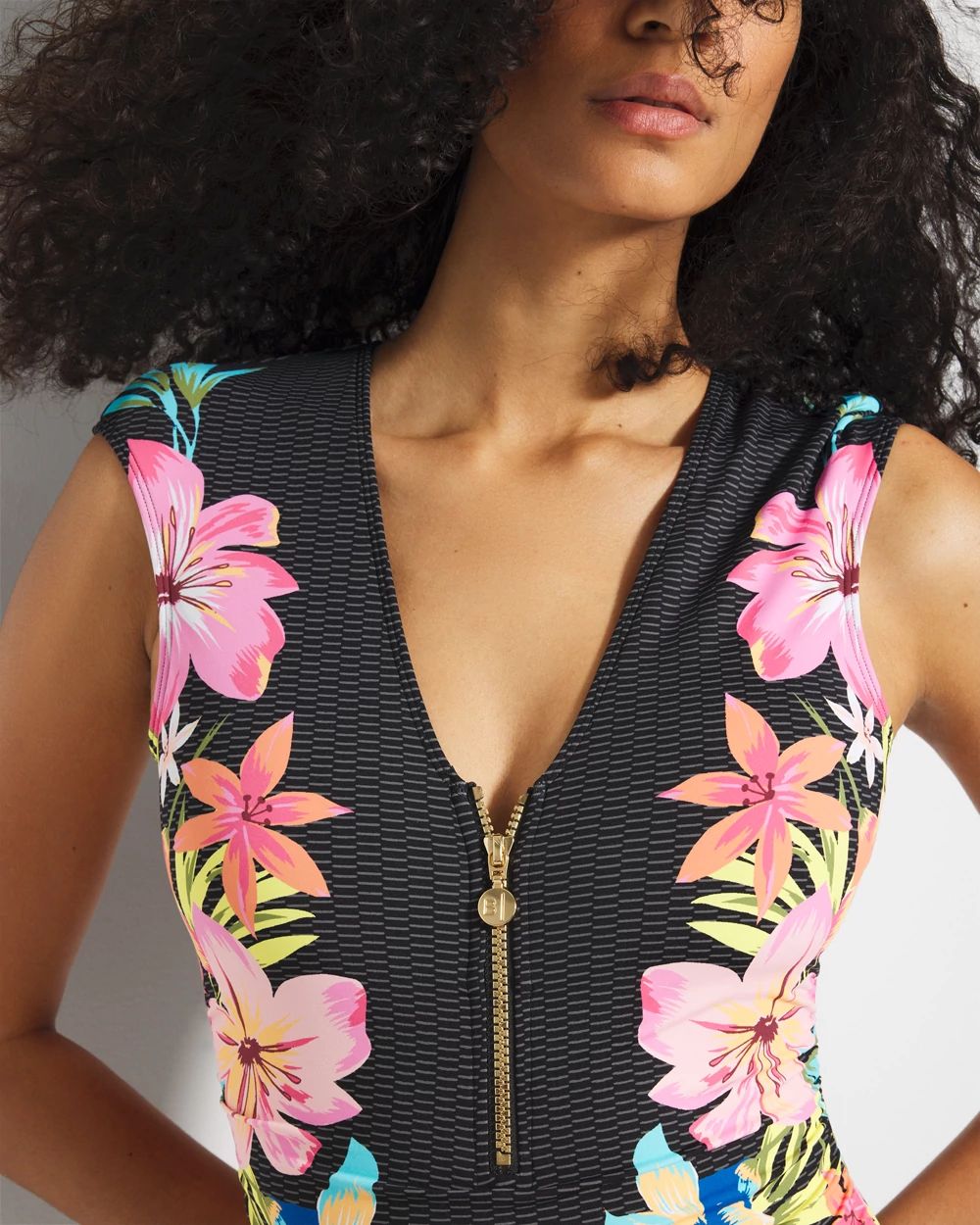 Sweet Escape Cap-Sleeve One-Piece click to view larger image.