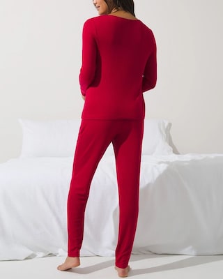 Rib Knit Pajama Set