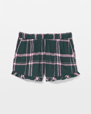 Super Soft Ruffle Pajama Short click to view larger image.
