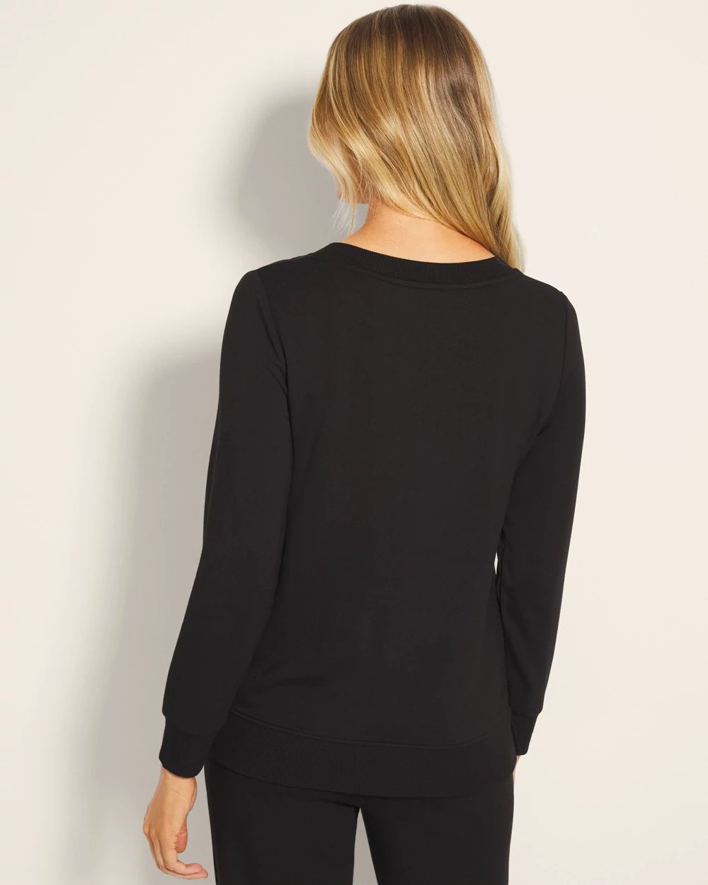 Ultra Soft Fleece V-Neck Top