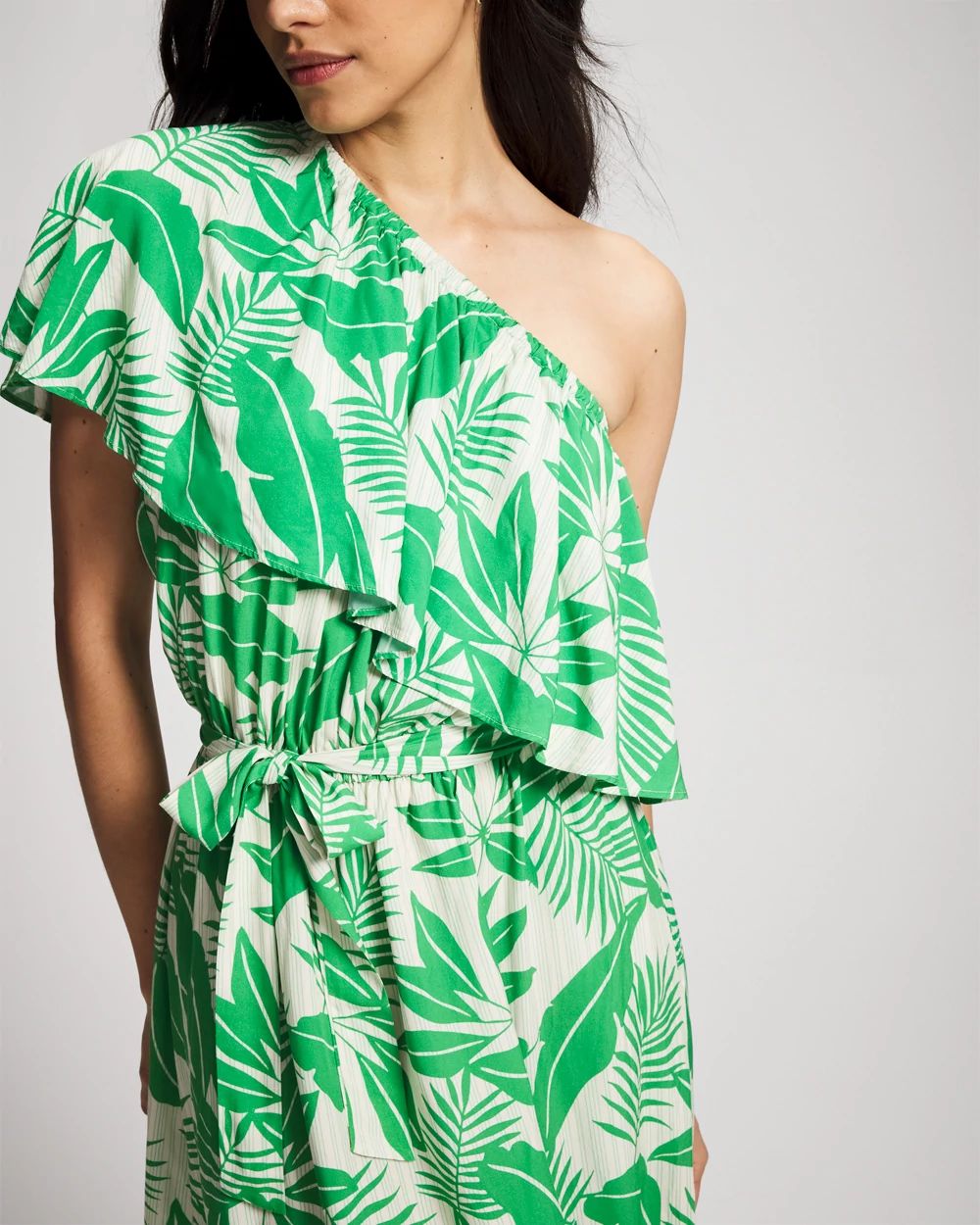 Island Time Ruffled Midi Dress click to view larger image.