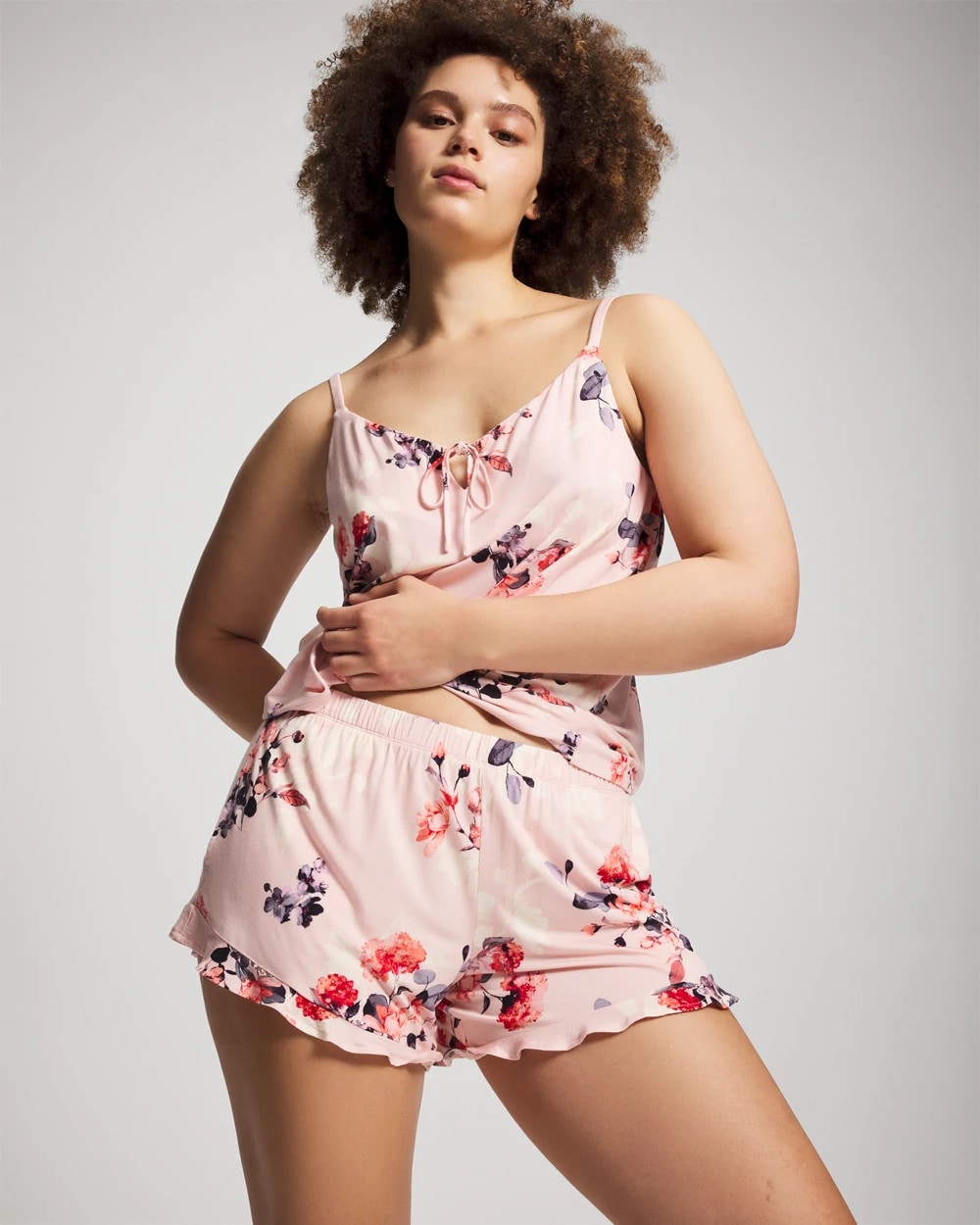 Ruffle Pajama Shorts