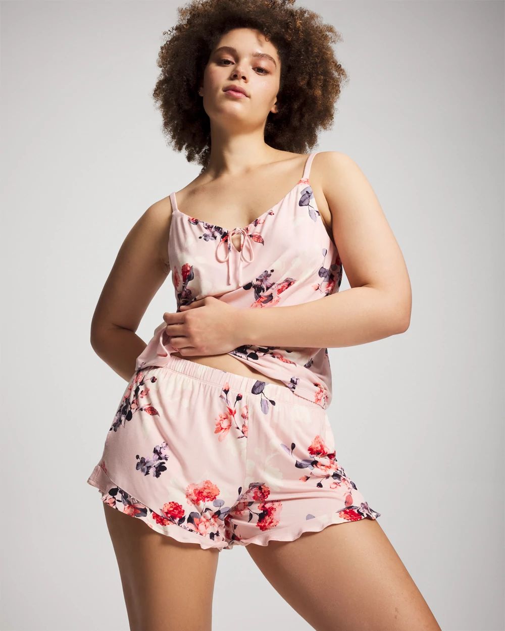 Cool Nights Ruffle Pajama Shorts