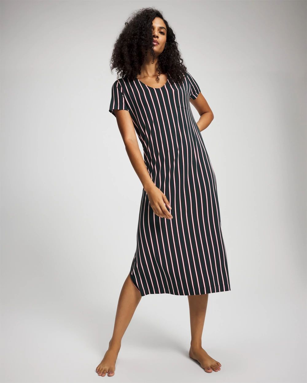 Cool Nights Short Sleeve Long Sleepshirt