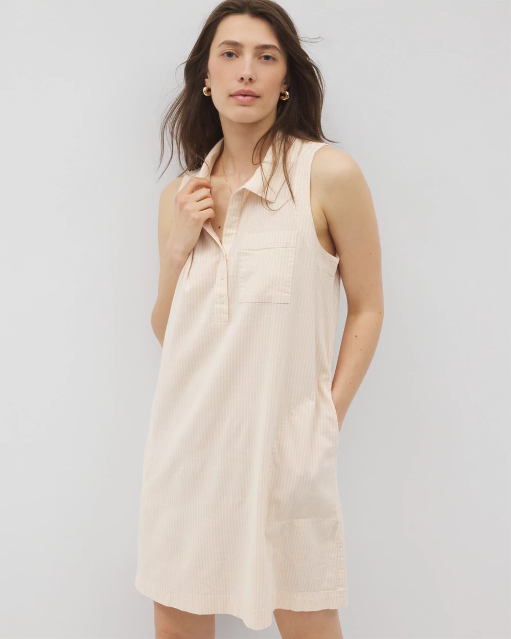 Women's Beach Cotton Short Dress in Neutral size Small | Soma Women's Beach Cotton Short Dress in Neutral size Small | Soma