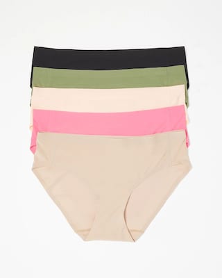 Soft Stretch Hipster Panty 5 Pack