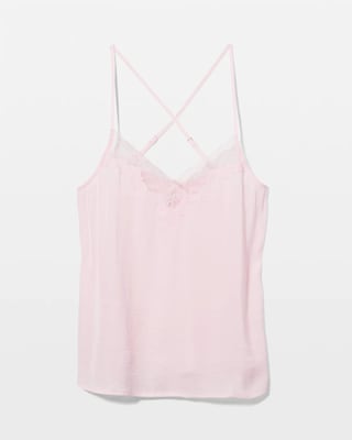 Lace Trim Pajama Cami click to view larger image.