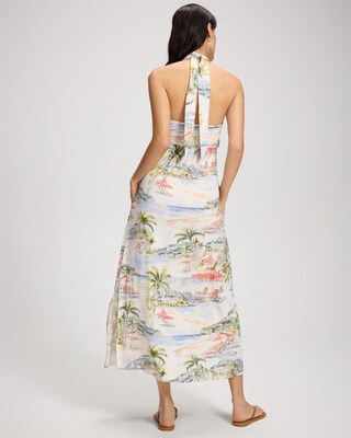 Twist-Front Halter Maxi Bra Dress click to view larger image.