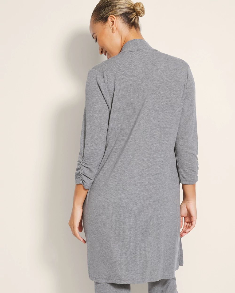 Cool Nights Rib Long-Sleeve Pajama Cardigan