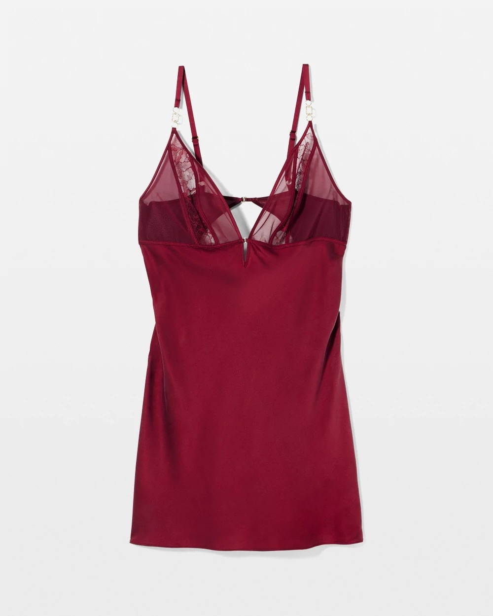 Silk Chemise With Lace