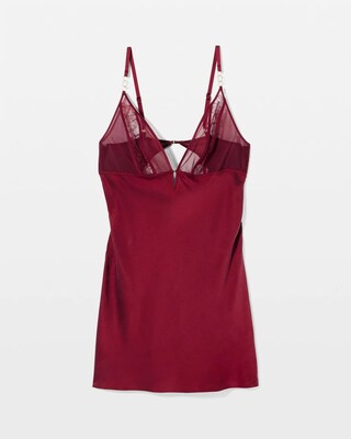 Silk Chemise With Lace click to view larger image.