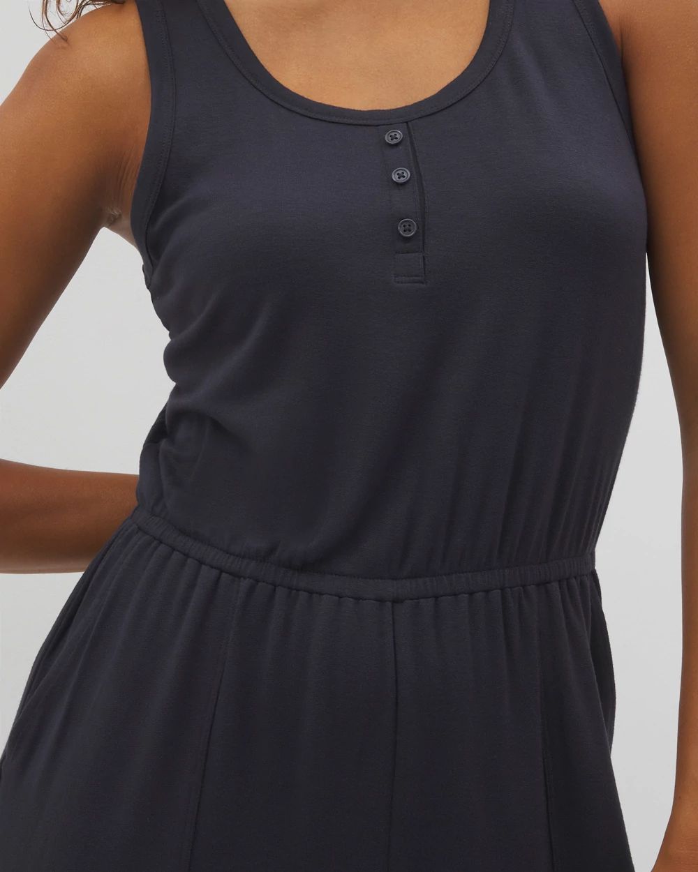 Lightweight Terry Crop Jumpsuit