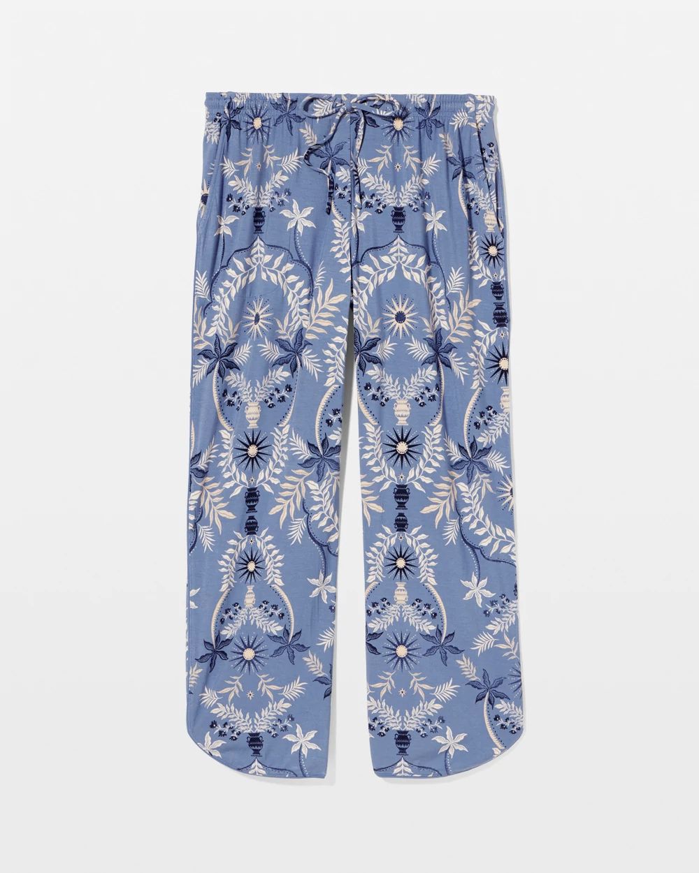 Cool Nights Piped Crop Pajama Pants
