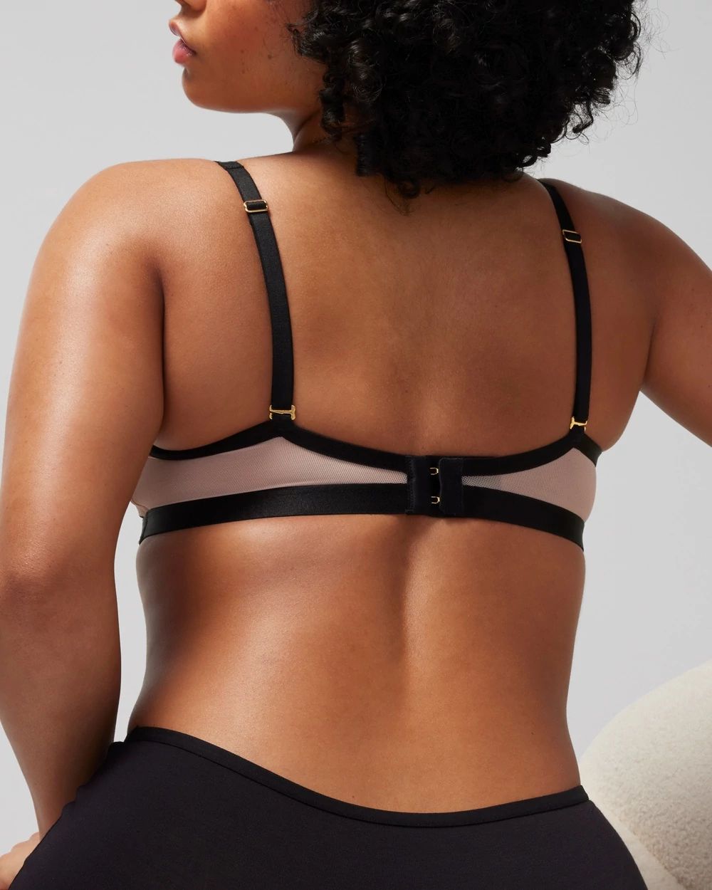 Balconette Unlined Bra with Linework Embroidery