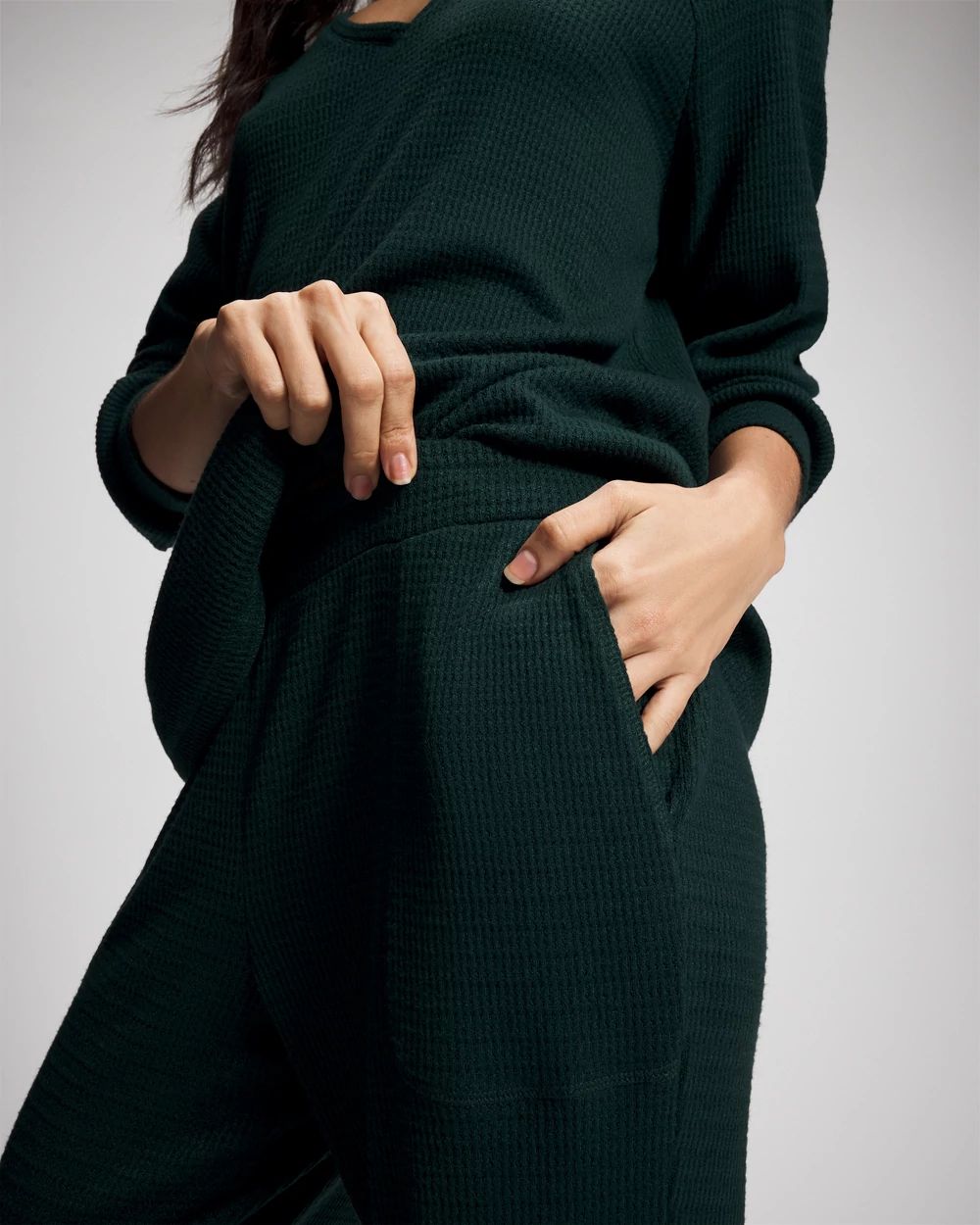 Cozy Waffle Banded Pajama Bottom