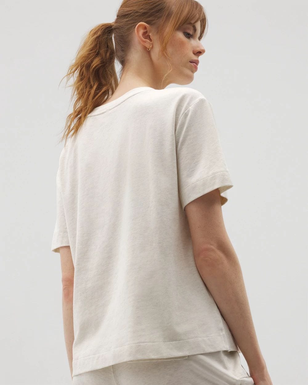 Most Loved Cotton Short-Sleeve Pocket Pajama Tee