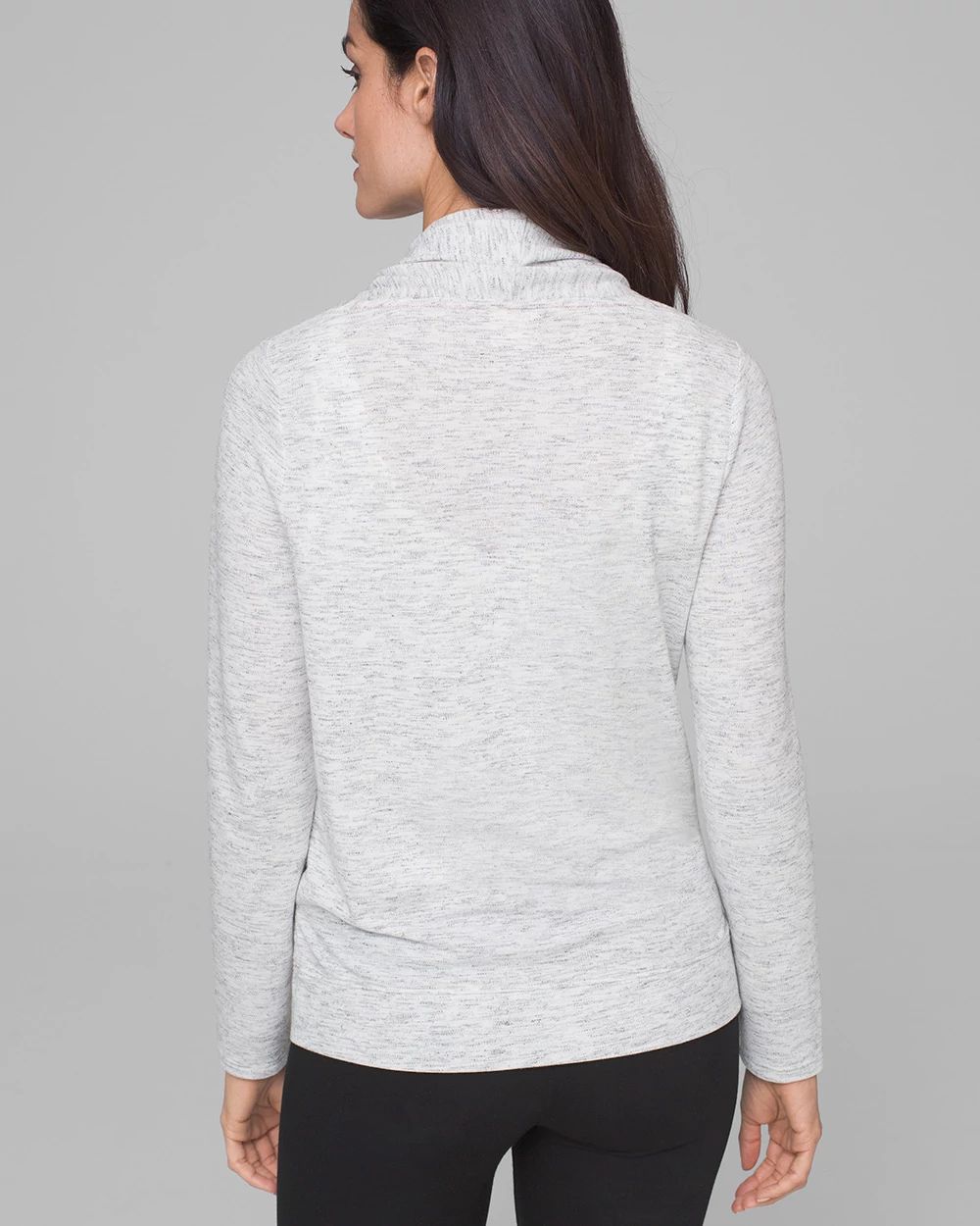 Draped Twist Long Sleeve Top