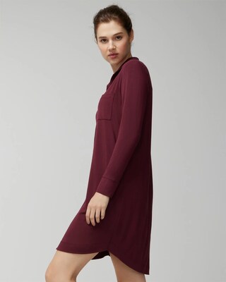 Button-Front Sleepshirt